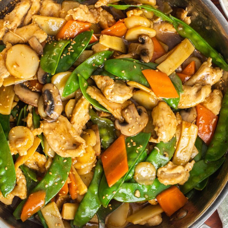 Moo Goo Guy Pan (with rice)