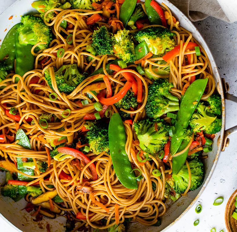 Mixed Vegetables Lo Mein