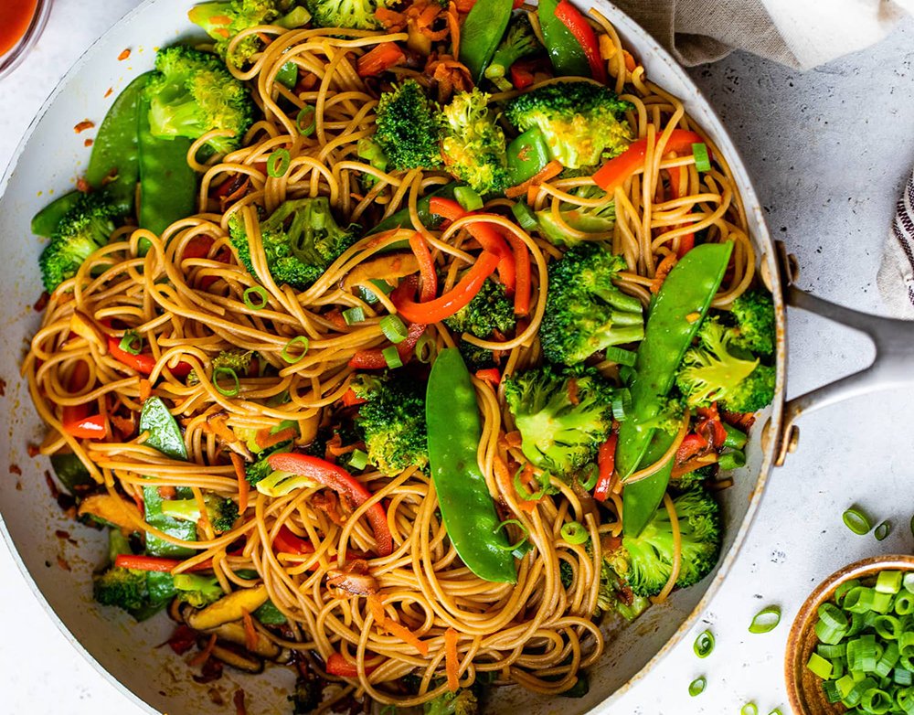 Mixed Vegetables Lo Mein